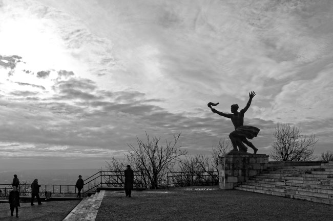 Statue du Monument de la Liberté sur le Mont Gellért, Budapest - Statue of Liberty Monument on Gellert Hill, Budapest