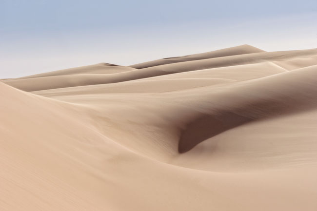 Paysage de dunes dans le désert lybien - Dunes landscape in the Libyan desert